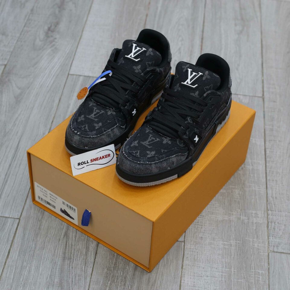 Giày Louis Vuitton LV Trainers 'Black' Like Auth