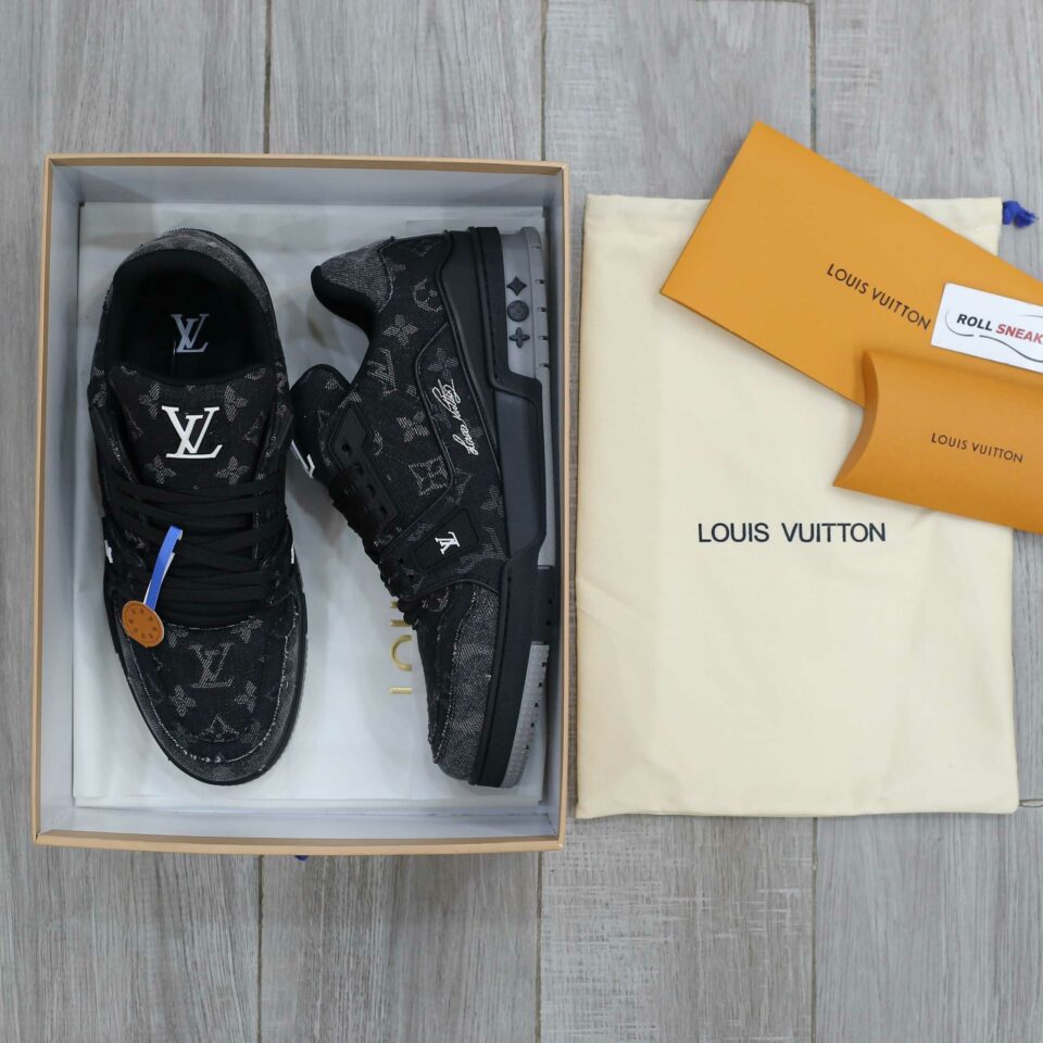 Giày Louis Vuitton LV Trainers 'Black' Like Auth