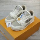 Giày Louis Vuitton LV Trainer Beige Hoa Monogram Best Quality