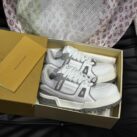 Giày Louis Vuitton LV Trainer Maxi Calf Leather Grey Best Quality