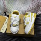 Giày Louis Vuitton LV Trainer Maxi Calf Leather Yellow Best Quality