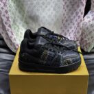 Giày Louis Vuitton LV Trainer Maxi Grained Black Best Quality