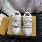 Giày Louis Vuitton LV Trainer Maxi Grained Beige Best Quality