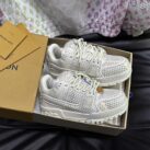Giày Louis Vuitton LV Trainer Maxi Grained Beige Best Quality